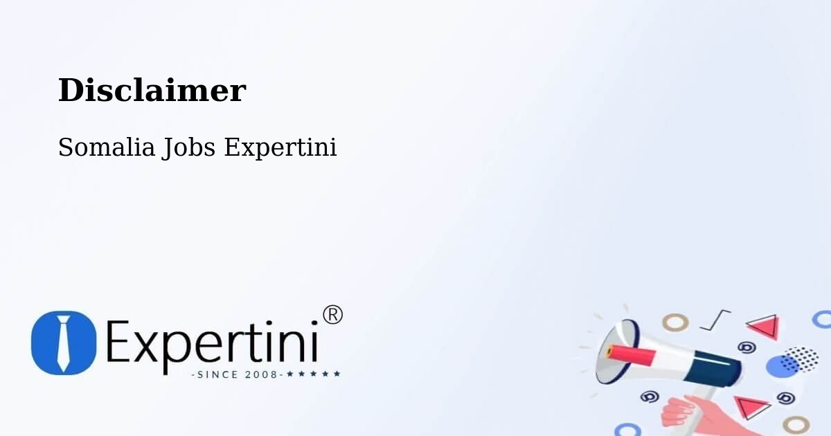 Disclaimer – Garoowe - Somalia Jobs Expertini